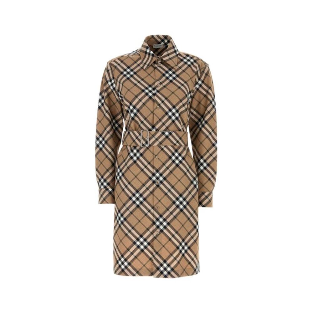 Burberry Women Embroidered Jersey Shirt Dress